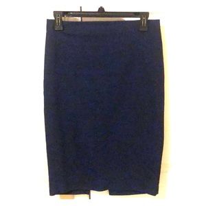 Navy Midi Pencil Skirt